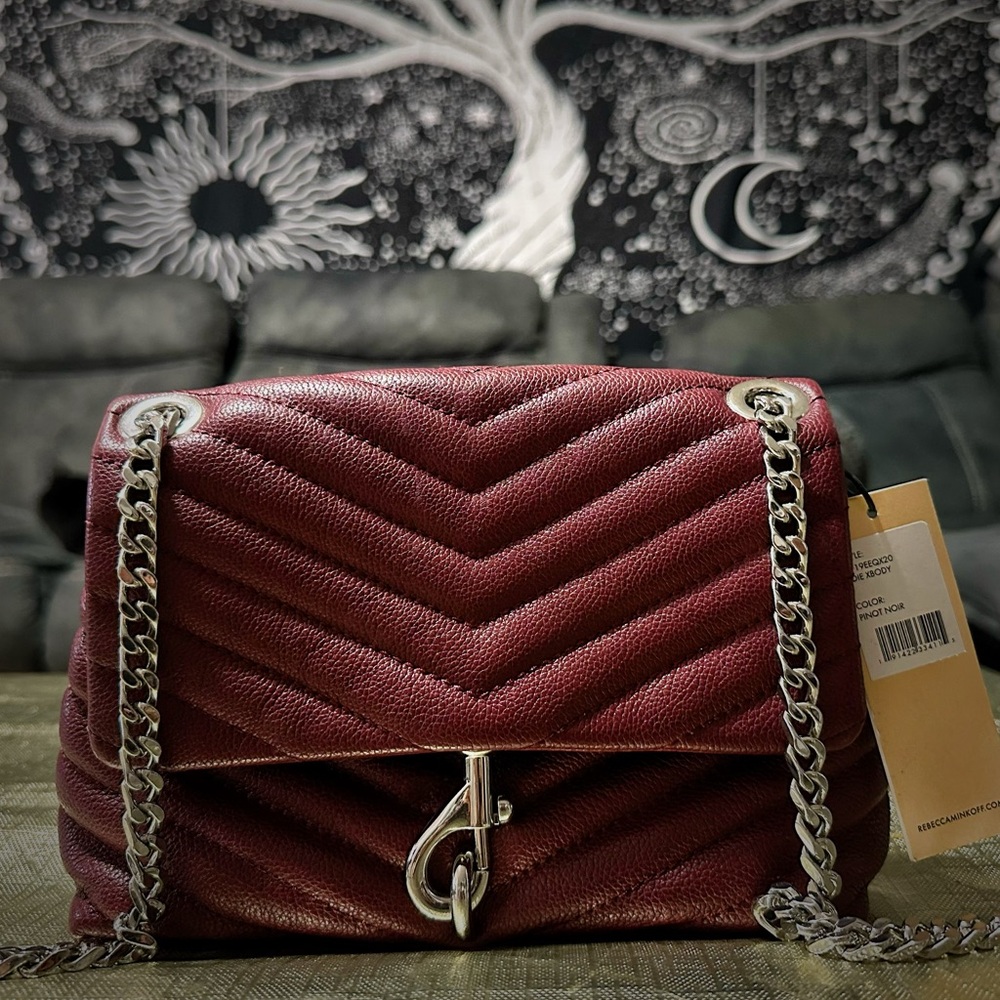 Rebecca Minkoff Bags dark red leather crossbody purse shoulder bag new with tags - Picture 9 of 16